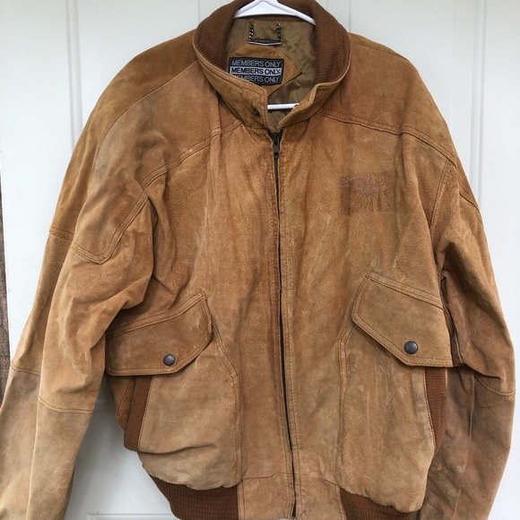 suede members only jacket